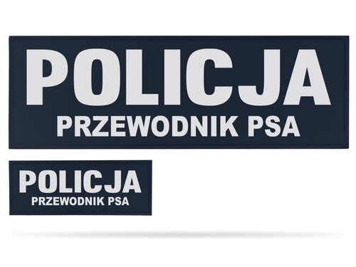 POLICJA PRZEWODNIK PSA zestaw naszywek 
