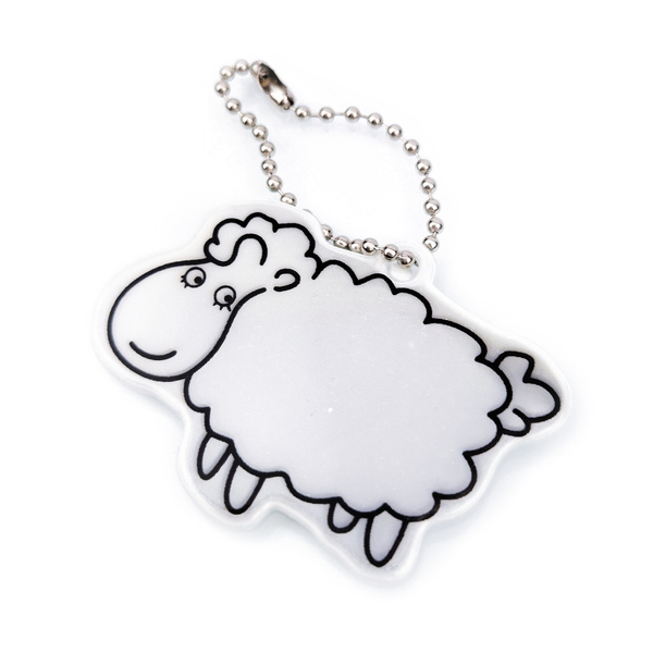 Zawieszka odblaskowa na łańcuszku - OWIECZKA