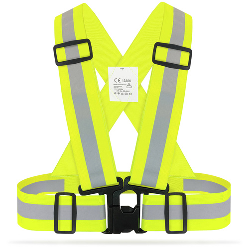 Odblaskowe szelki gumowe - żółte fluo