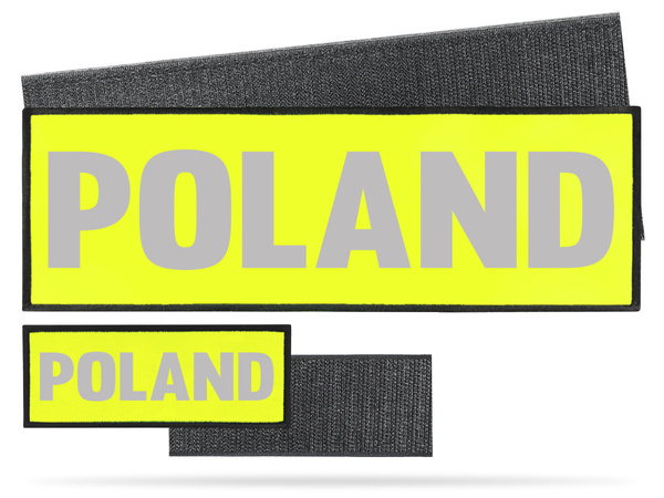 POLAND zestaw naszywek odblaskowych