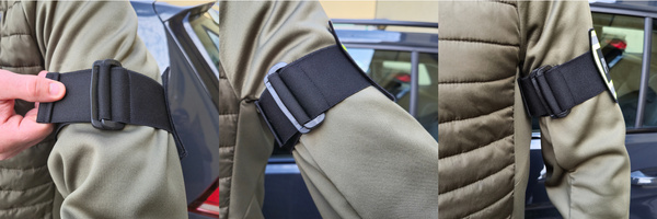 Odblaskowa opaska szybkiego rozpoznania nadruk CBZC (Centralne Biuro Zwalczania Cyberprzestępczości)