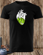 Czarna koszulka T-shirt nadruk GÓRY W SERCU