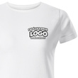 Damska bawełniana koszulka T-shirt z własnym nadrukiem - kolor biały