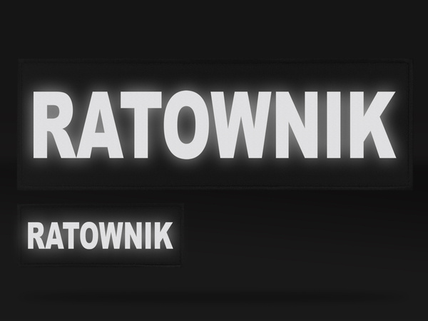 RATOWNIK zestaw naszywek odblaskowych