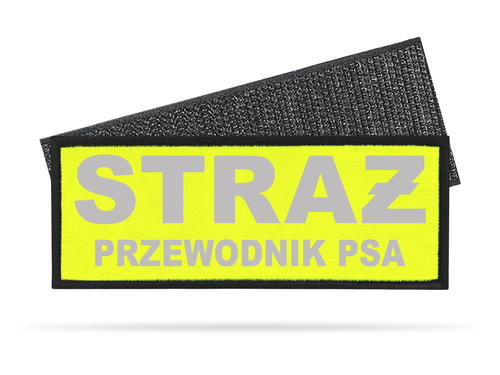 STRAŻ PRZEWODNIK PSA naszywka odblaskowa