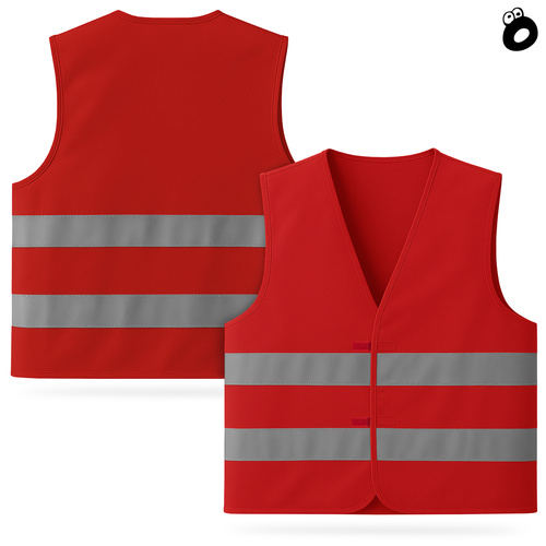 Kamizelka odblaskowa czerwona