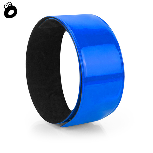 Odblaskowa opaska samozaciskowa - kolor niebieski