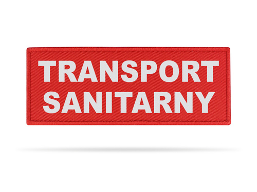 TRANSPORT SANITARNY naszywka odblaskowa