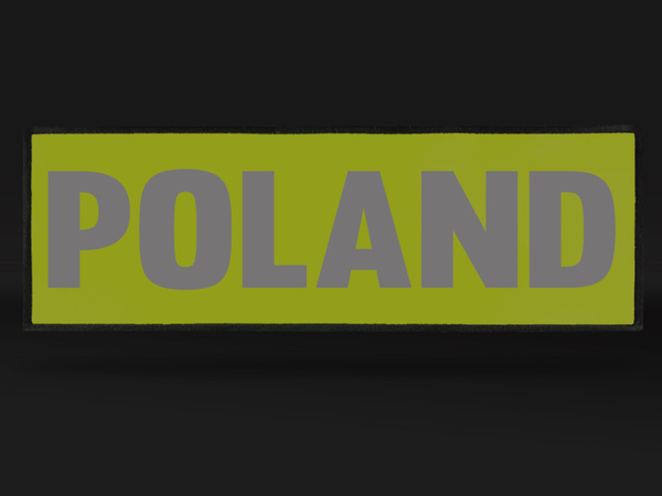 POLAND naszywka odblaskowa