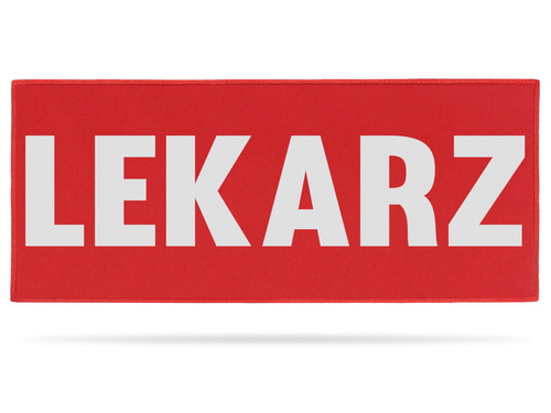 LEKARZ naszywka odblaskowa