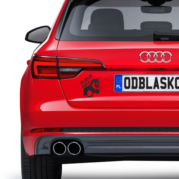 KRECIK odblaskowa naklejka - czarna