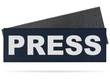 PRESS emblemat odblaskowy