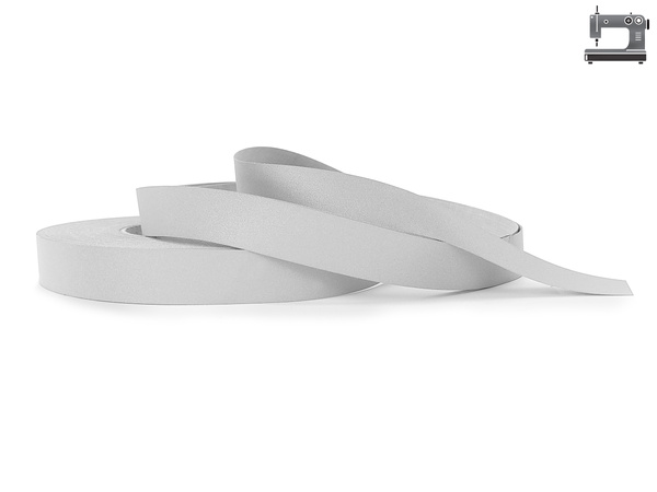 Odblaskowa taśma do wszycia srebrna 2,5 cm / 5 mb.