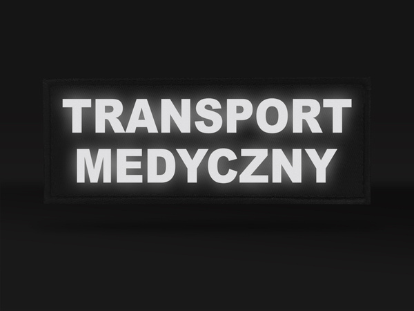 TRANSPORT MEDYCZNY naszywka odblaskowa