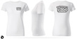 Damska bawełniana koszulka T-shirt z własnym nadrukiem - kolor biały