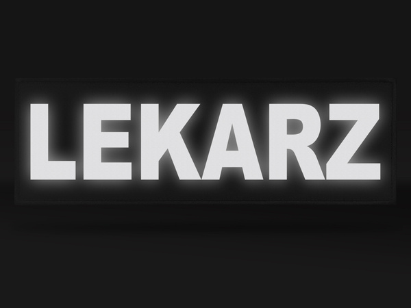 LEKARZ naszywka odblaskowa