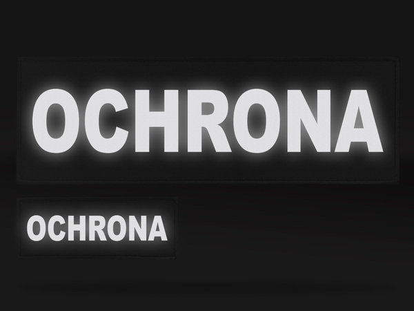 OCHRONA zestaw naszywek odblaskowych