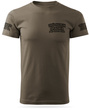 Koszulka T-shirt z własnym nadrukiem - brązowa