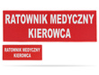 RATOWNIK MEDYCZNY KIEROWCA zestaw naszywek odblaskowych