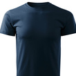 Męska koszulka bawełniana T-shirt - granatowy roz. S