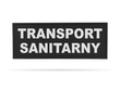 TRANSPORT SANITARNY naszywka odblaskowa