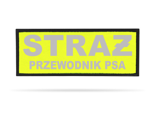 STRAŻ PRZEWODNIK PSA naszywka odblaskowa