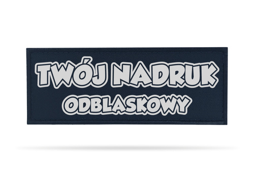 Naszywka odblaskowa z własnym napisem lub logo