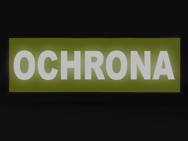 OCHRONA naszywka odblaskowa