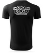 Czarna męska koszulka termoaktywna z własnym nadrukiem