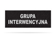 GRUPA INTERWENCYJNA emblemat odblaskowy