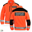 Bluza polarowa z emblematami TRANSPORT SANITARNY