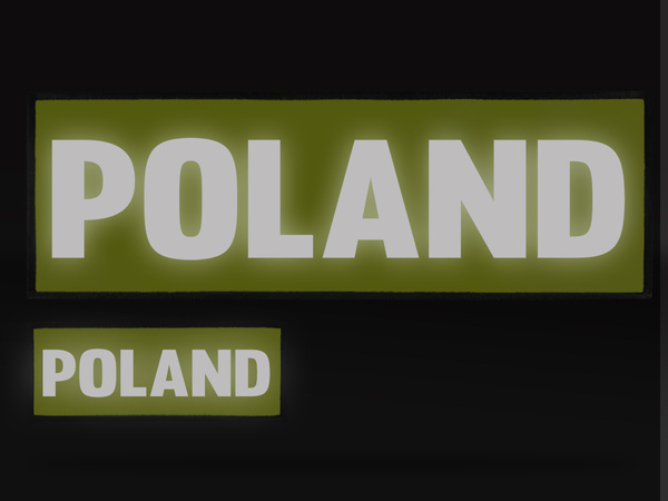 POLAND zestaw naszywek odblaskowych