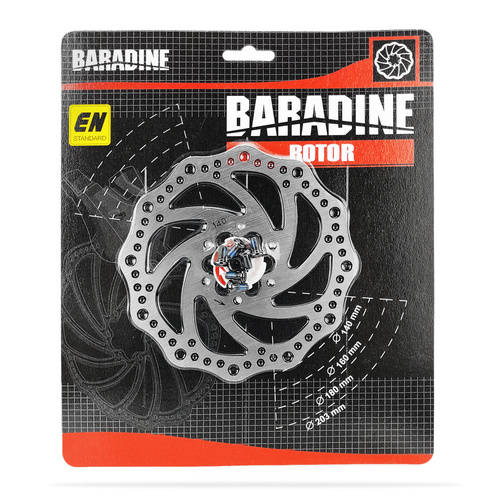 Tarcza hamulcowa BARADINE DB-02 -140mm 6-otworów