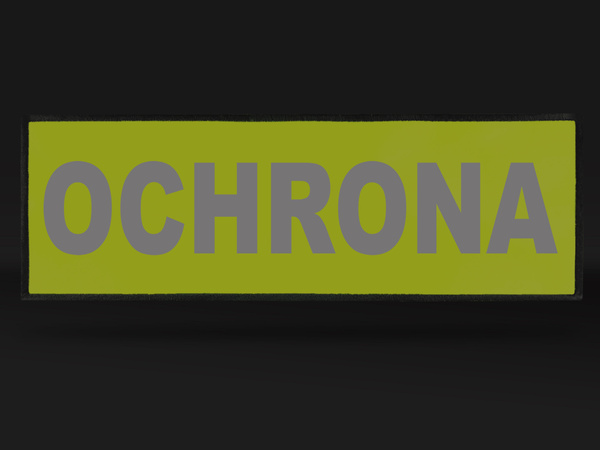 OCHRONA naszywka odblaskowa