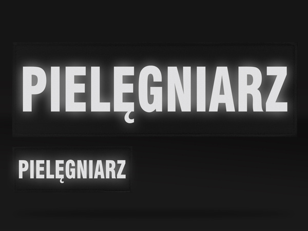 PIELĘGNIARZ zestaw naszywek odblaskowych