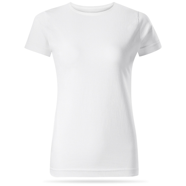 Damska koszulka bawełniana T-shirt - kolor biały