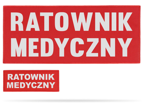 RATOWNIK MEDYCZNY zestaw naszywek odblaskowych