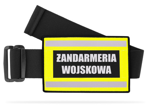 Odblaskowa opaska szybkiego rozpoznania nadruk ŻANDARMERIA WOJSKOWA