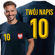 Bawełniana koszulka męska T-shirt z TWOIM NAPISEM I NUMEREM