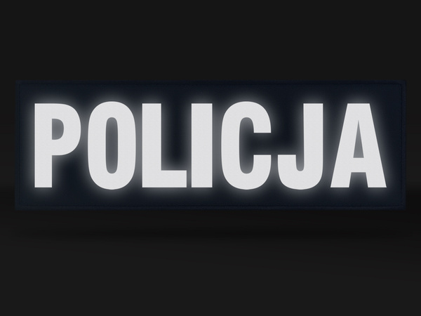 POLICJA naszywka odblaskowa