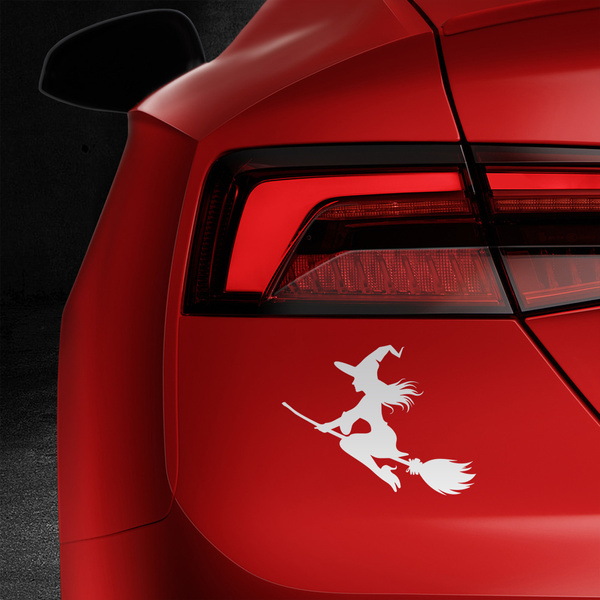 CZAROWNICA odblaskowa naklejka - srebrna