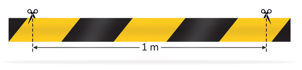 Odblaskowa taśma samoprzylepna żółto-czarna 5 cm
