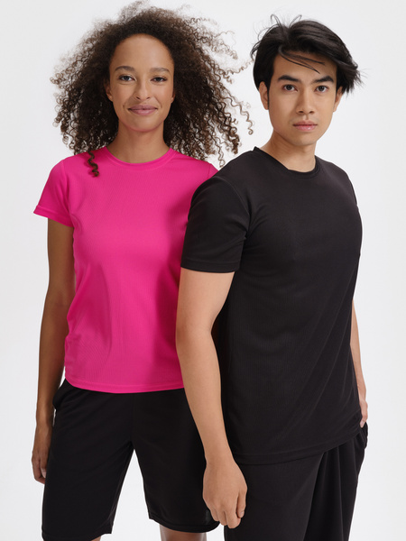 Zestaw 3 funkcyjnych koszulek termoaktywnych damskich - kolor żółty neonowy