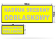 POMOC DROGOWA zestaw naszywek odblaskowych