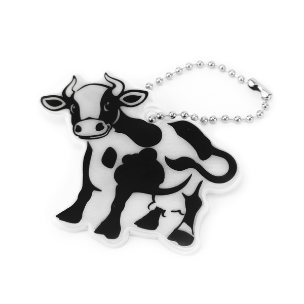 Zawieszka odblaskowa na łańcuszku - KRÓWKA