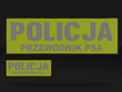 POLICJA PRZEWODNIK PSA zestaw naszywek odblaskowych
