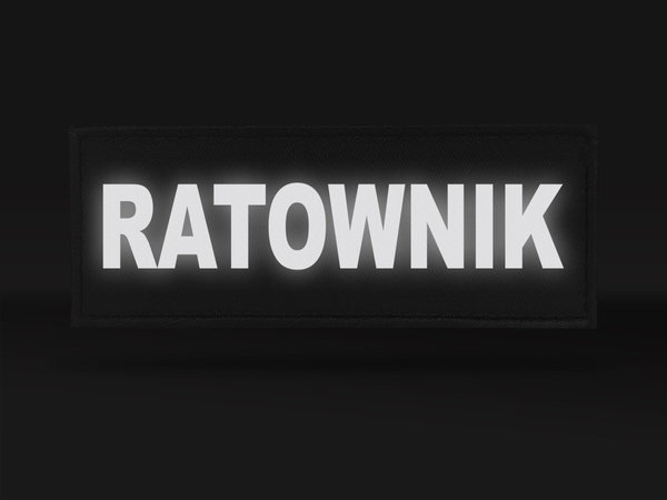 RATOWNIK naszywka odblaskowa
