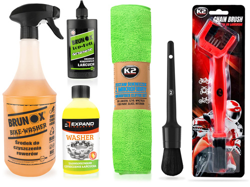 Zestaw do czyszczenia roweru i konserwacji napędu - MAXI