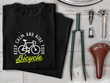 Czarna koszulka T-shirt nadruk KEEP CALM AND RIDE YOUR BICYCLE