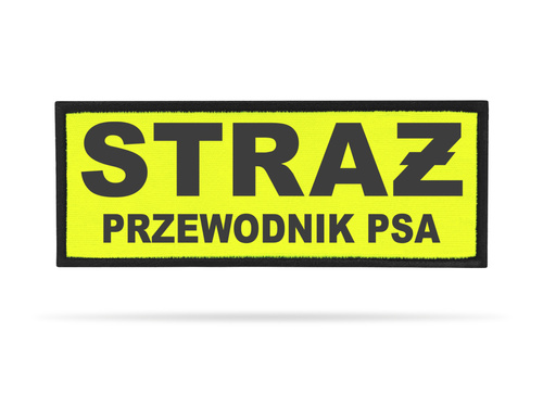 STRAŻ PRZEWODNIK PSA naszywka odblaskowa